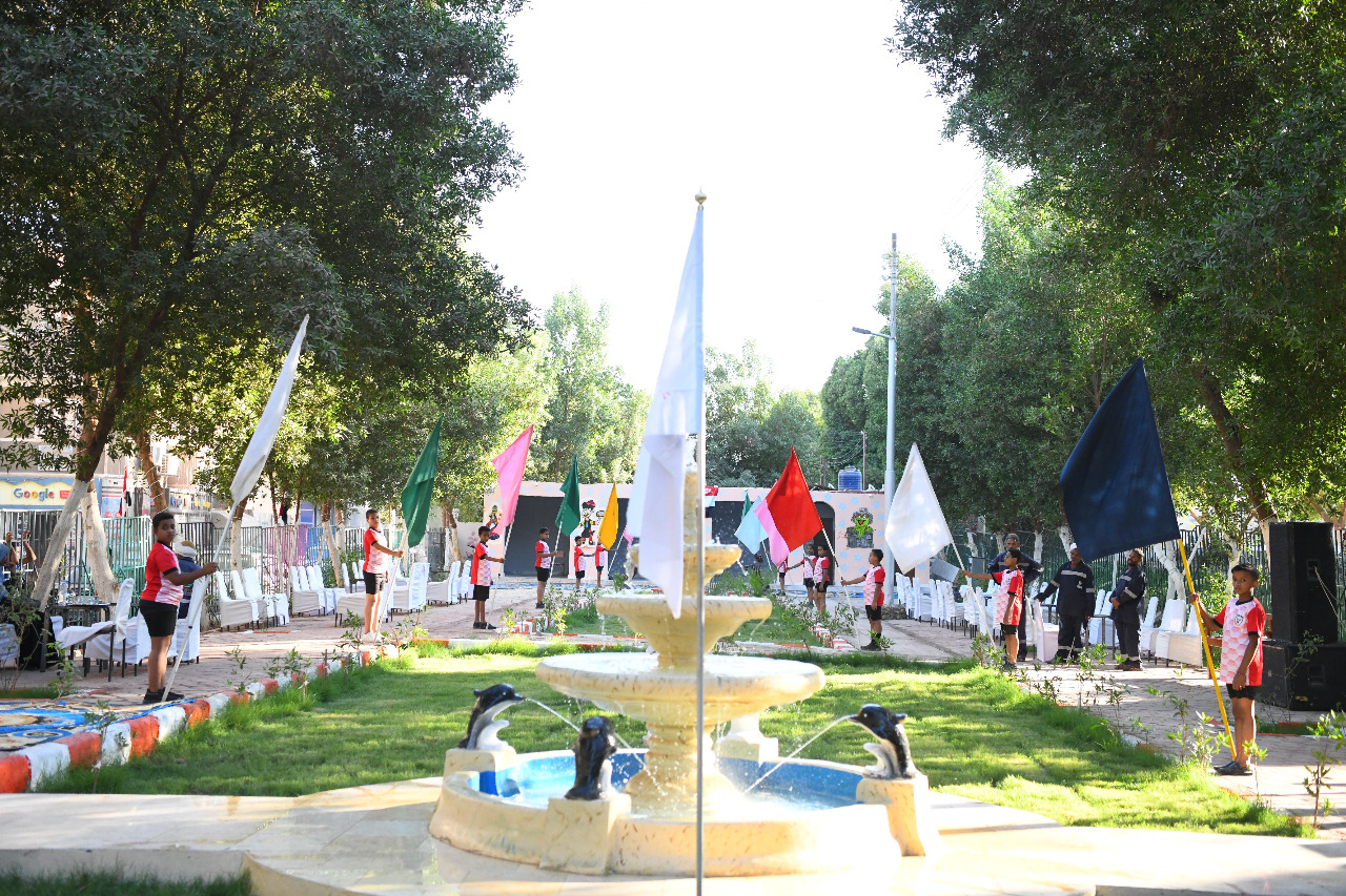 افتتاح الحديقة العامة بمدينة قفط