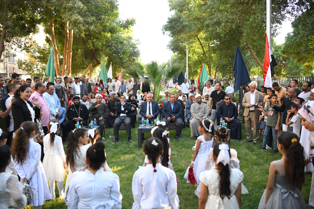 افتتاح الحديقة العامة بمدينة قفط