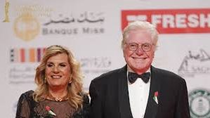 رئيس المهرجان وزوجته