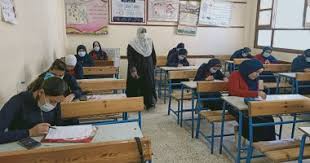 الكمامة تكسو لجان امتحانات طلاب الصف الثانى الإعدادى .. صور - اليوم السابع