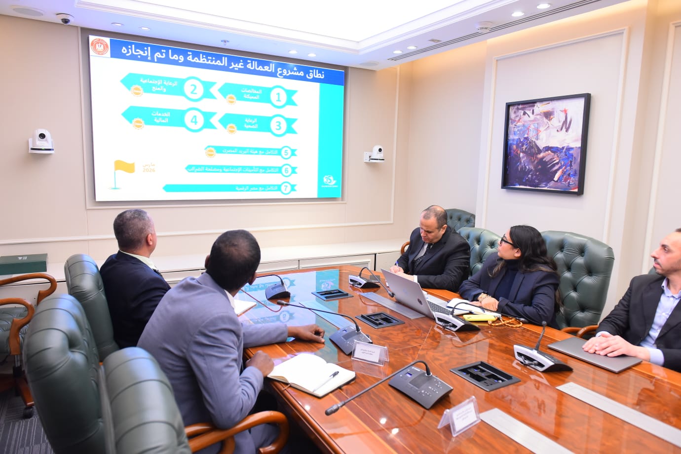 عقد وزير العمل اجتماعا استعدادًا لاطلاق الخدمات على منصة مصر الرقمية – مشاهير