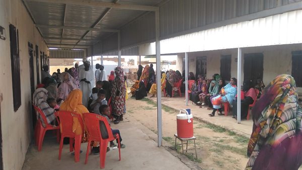 جانب من القافلة الطبية