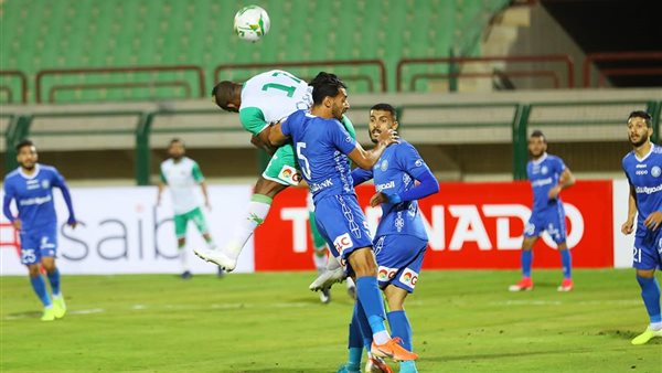 جانب من مباراة المصري