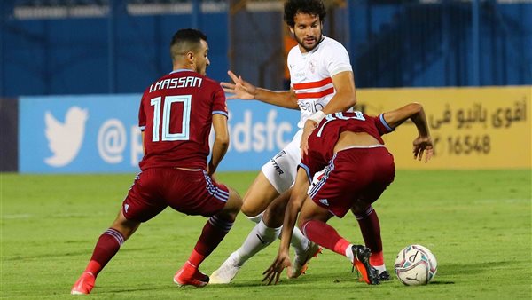 جانب من مباراة الزمالك