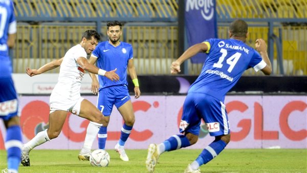 جانب من مباراة الزمالك