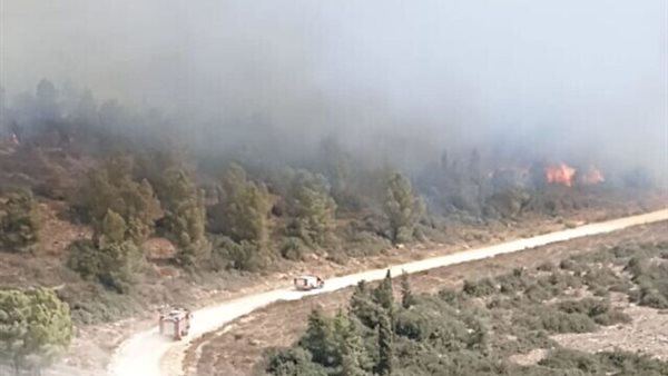 حرائق في شمال اسرائيل