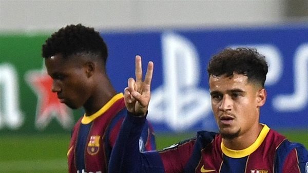 كوتينيو لاعب برشلونة