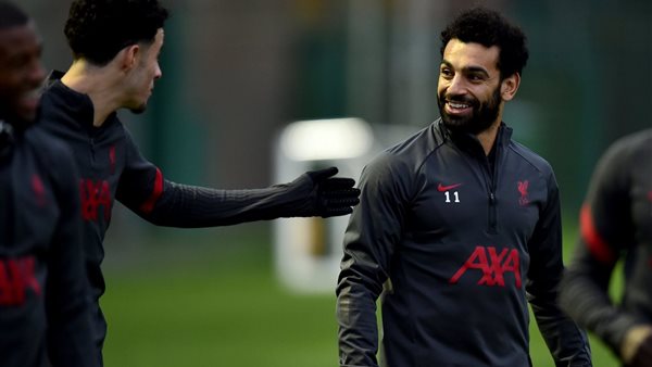 محمد صلاح في تدريبات