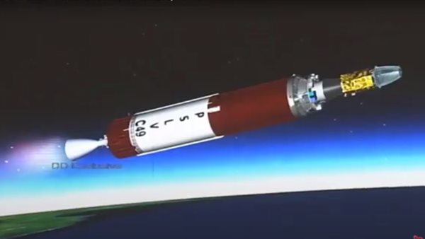 الصاروخ الذى تم اطلاقه