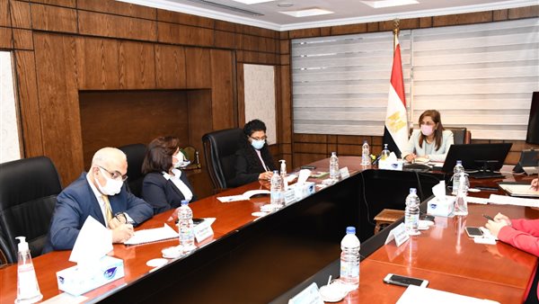 وزيرة التخطيط خلال