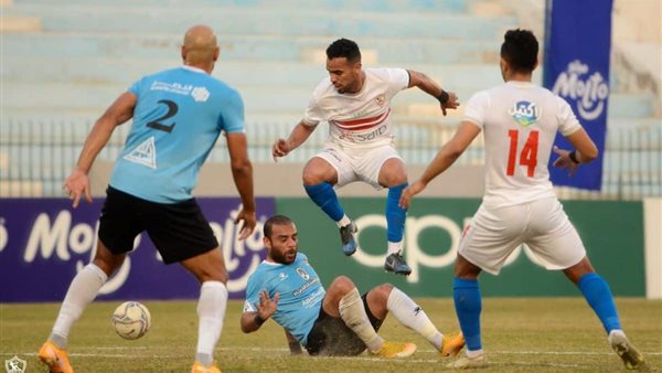 جانب من مباراة الزمالك