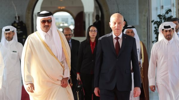 قيس سعيد وأمير قطر