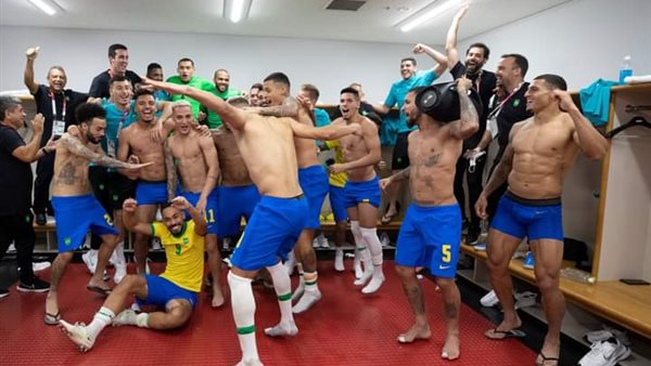 فرحة منتخب البرازيل