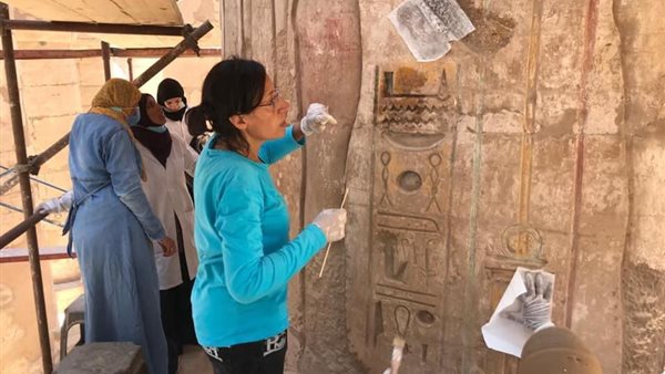 جانب من عمليات الترميم