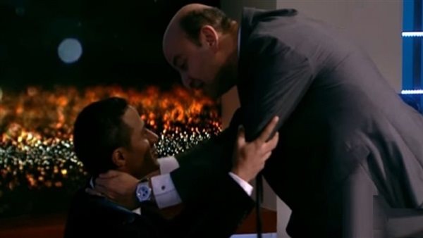 عمرو أديب ومحمد رمضان