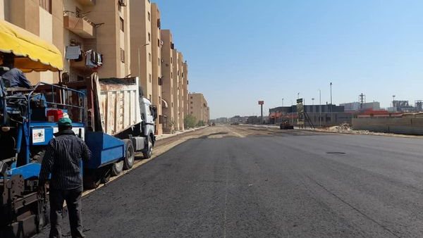 جانب من اعمال الرصف