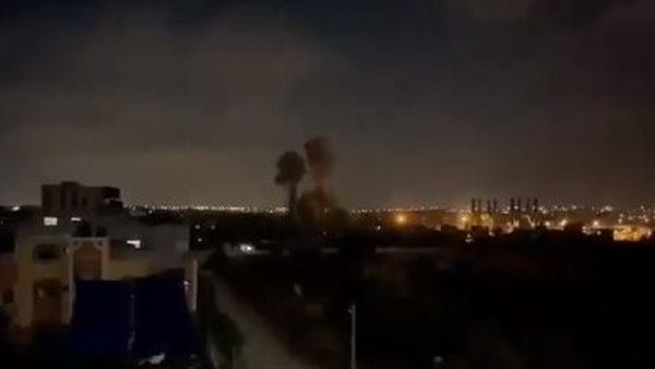 جانب من الغارات 