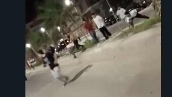 جانب من المشاجرة