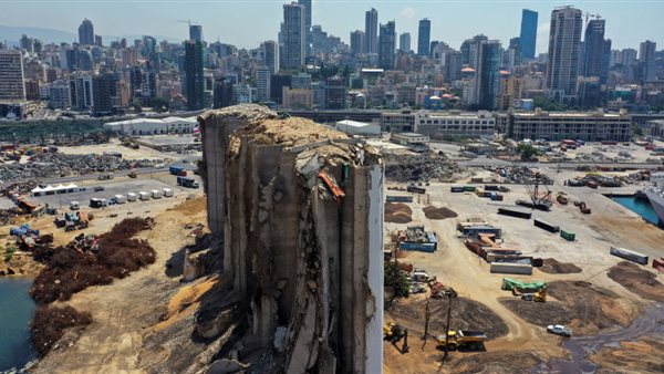 بقايا مرفأ بيروت