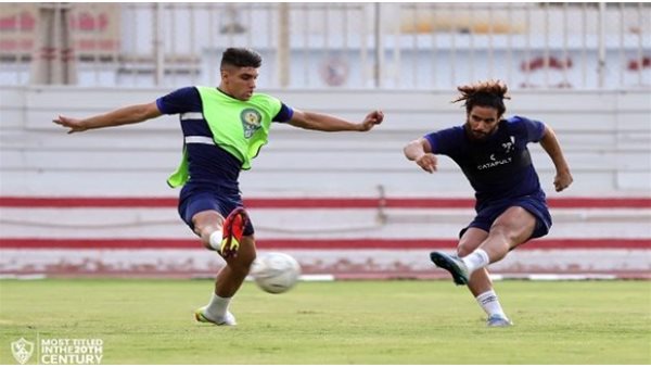 محمود شبانة فى تدريبات