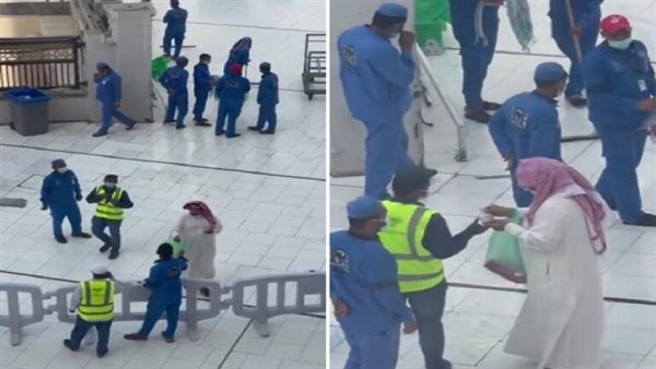 سعودي يوزع مبالغ