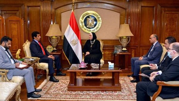 وزيرة الصناعة والسفير