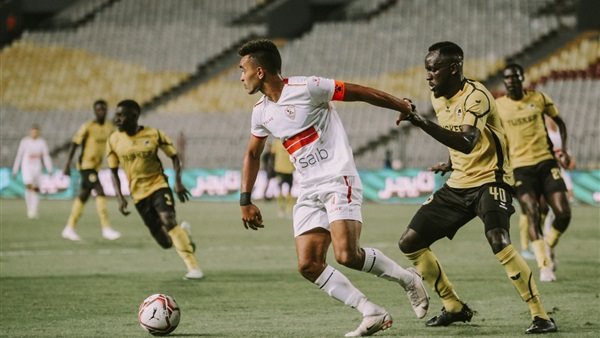 جانب من مباراة الزمالك