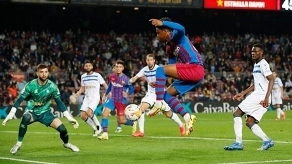 جانب من مباراة برشلونة