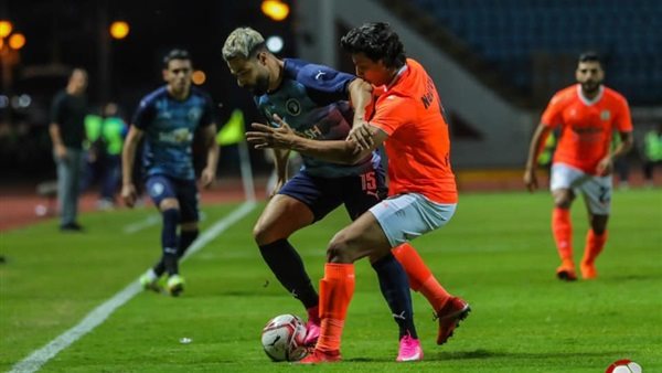 جانب من مباراة بيراميدز