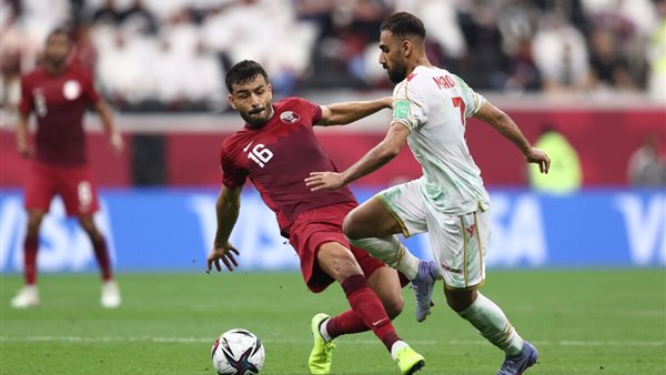 جانب من مباراة قطر