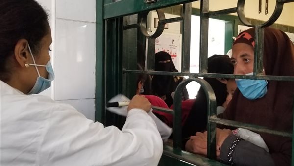 صورة من القافلة الطبية