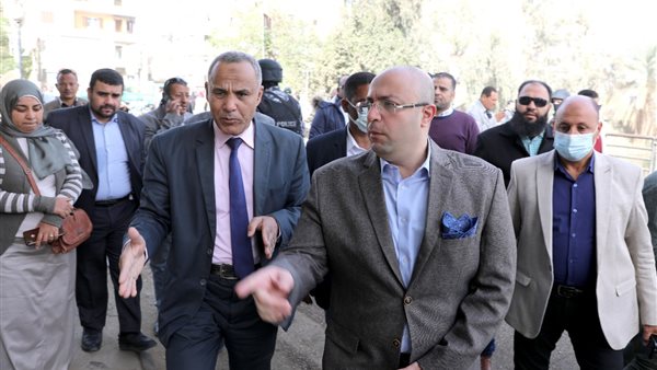 محافظ بني سويف خلال