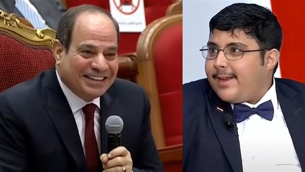 الرئيس السيسي والشاب