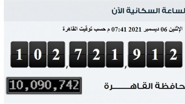 الساعة السكانية