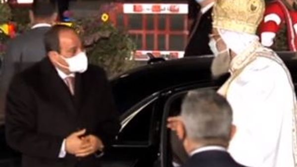 الرئيس يصل الكاتدرائية
