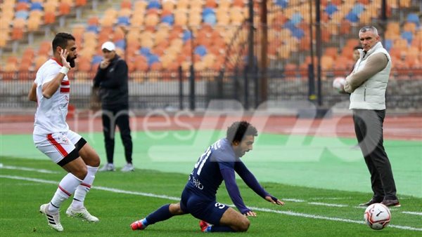 جانب من مباراة الزمالك