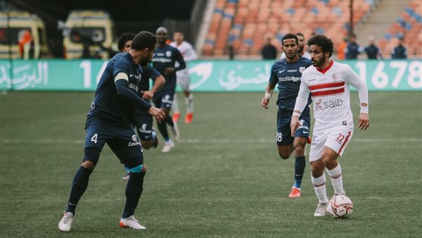 جانب من مباراة الزمالك