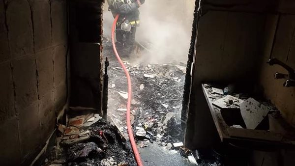 صورة من الحريق