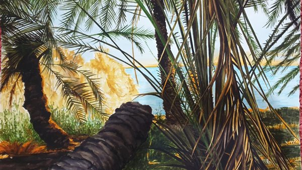 بعض لوحات المعرض