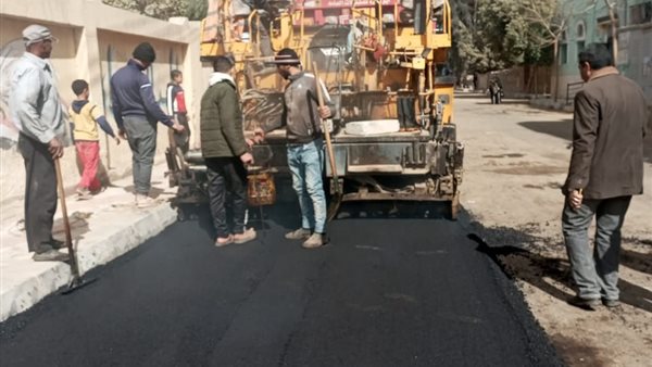 صورة من عمليات الرصف