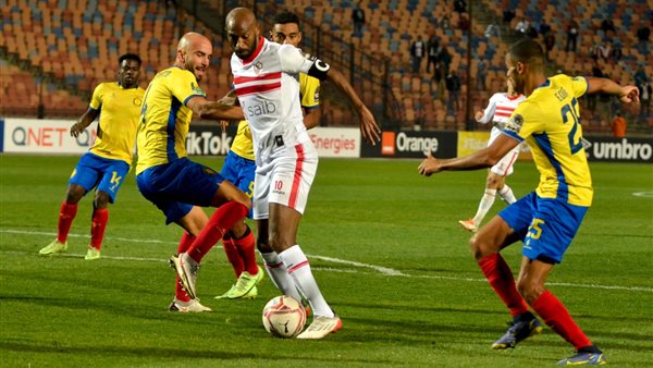 جانب من مباراة الزمالك