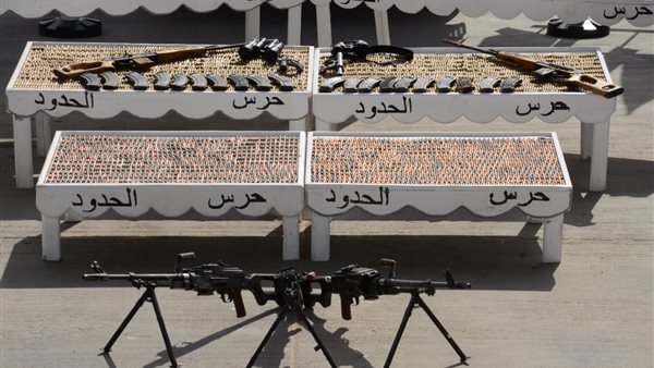 جانب من الأسلحة المضبوطة