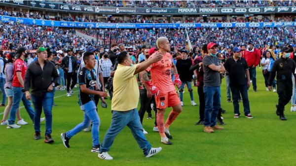 جانب من اقتحام الجماهير