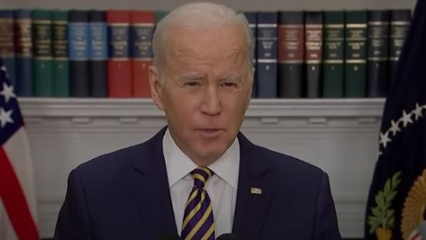 جو بايدن خلال المؤتمر