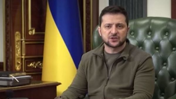 زيلينسكي خلال الكلمة