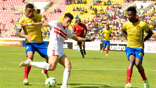 جانب من مباراة الزمالك