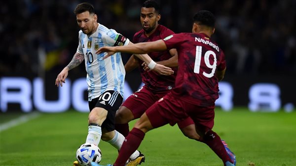 جانب من مباراة الأرجنتين