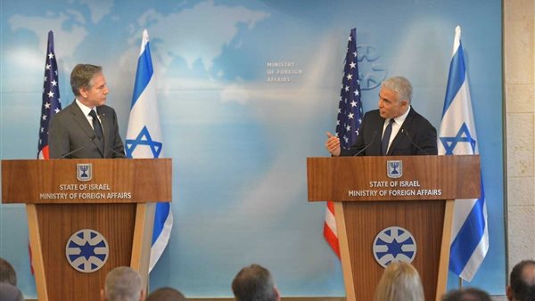 لبيد وبلينكن خلال