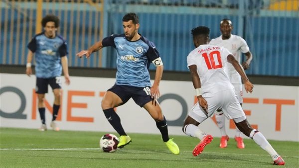 جانب من مباراة بيراميدز