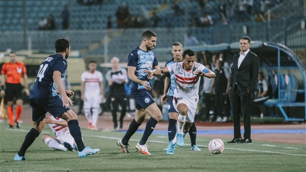 جانب من مباراة الزمالك